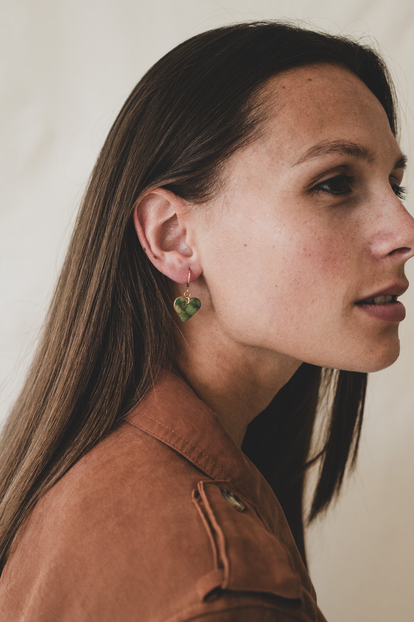 Boucles d'oreilles Champ de colza | Coeur