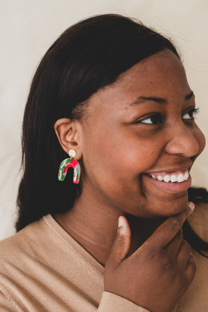 Boucles d'oreilles Christmas vibe | Fer à cheval