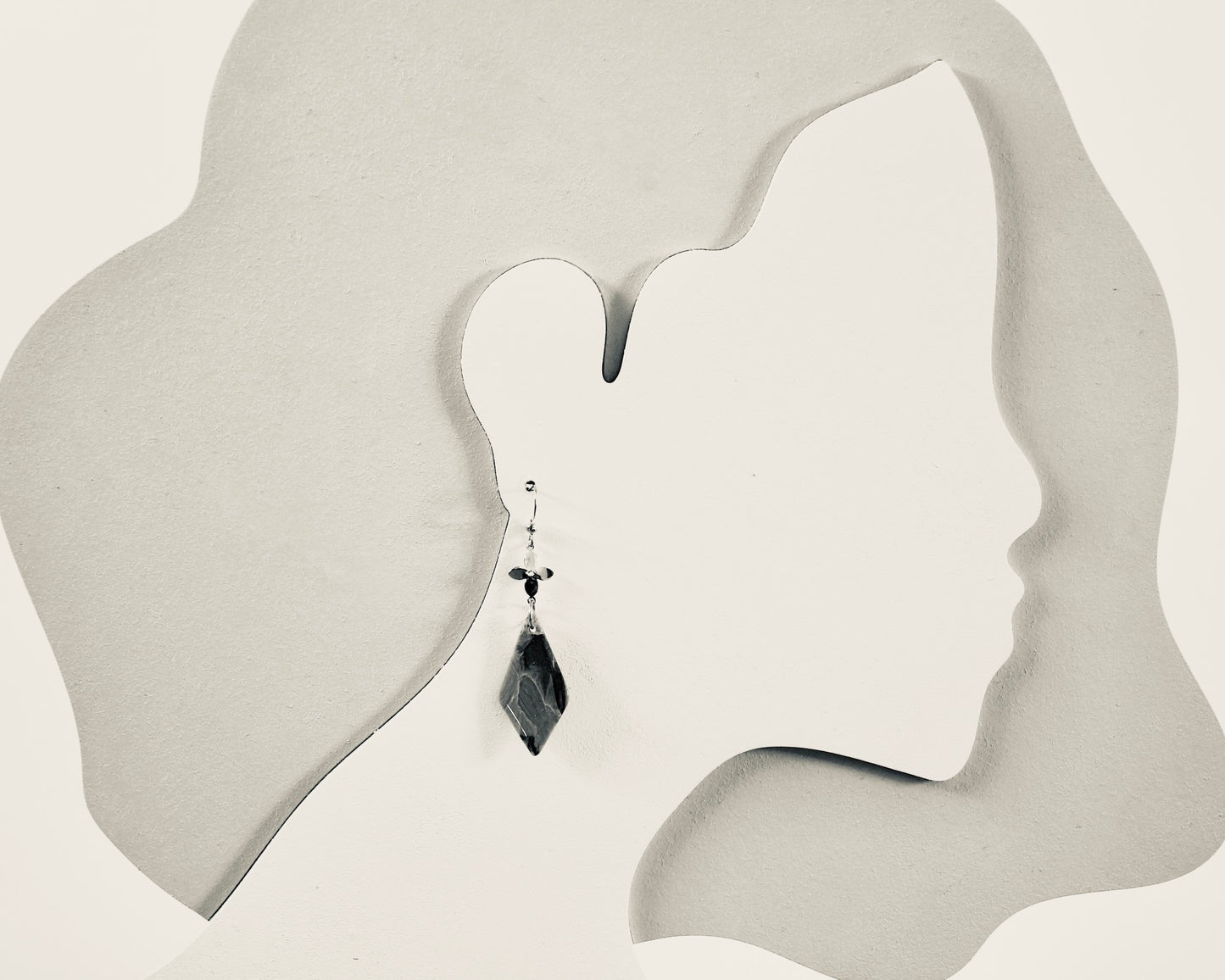 Boucles d'oreilles Léopard | Diamant en fleur - Plaqué or