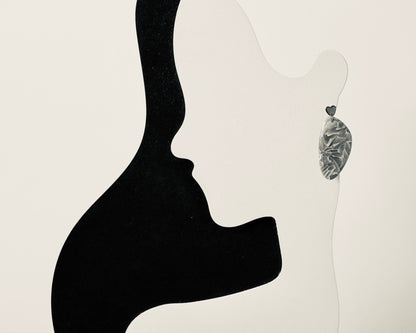 Boucles d'oreilles Ile paradisiaque | Galet allongé