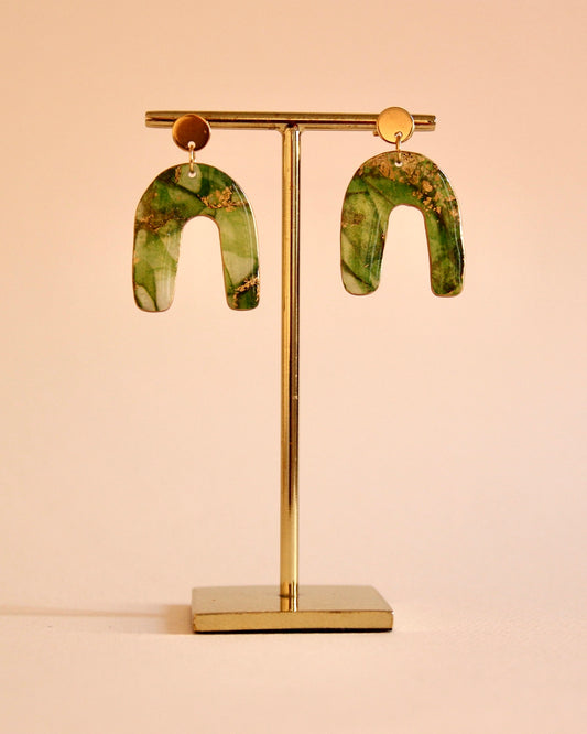 Boucles d'oreilles Collines verdoyantes | Fer à cheval