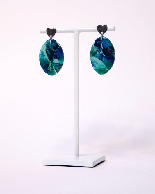 Boucles d'oreilles Ile paradisiaque | Ovale