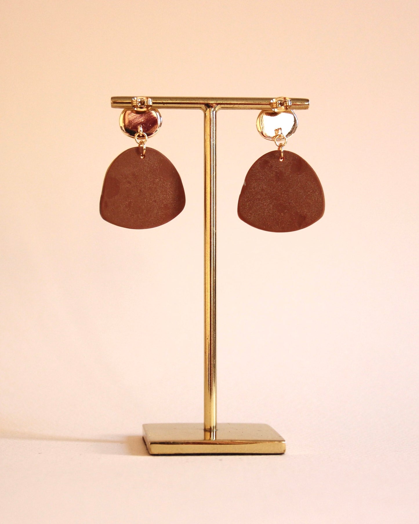 Boucles d'oreilles Paradis sur Terre | Galet & Boussole - Plaqué or