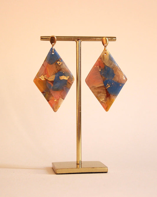 Boucles d'oreilles Paradis sur Terre | Losange