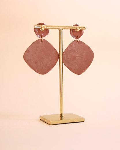 Boucles d'oreilles Léopard | Grand carré