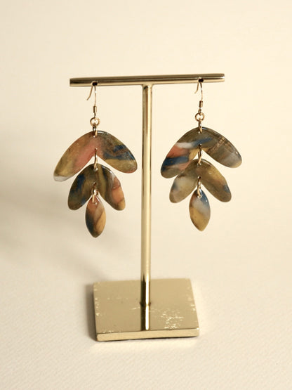 Boucles d'oreilles Feuilles d'automne | Fleur